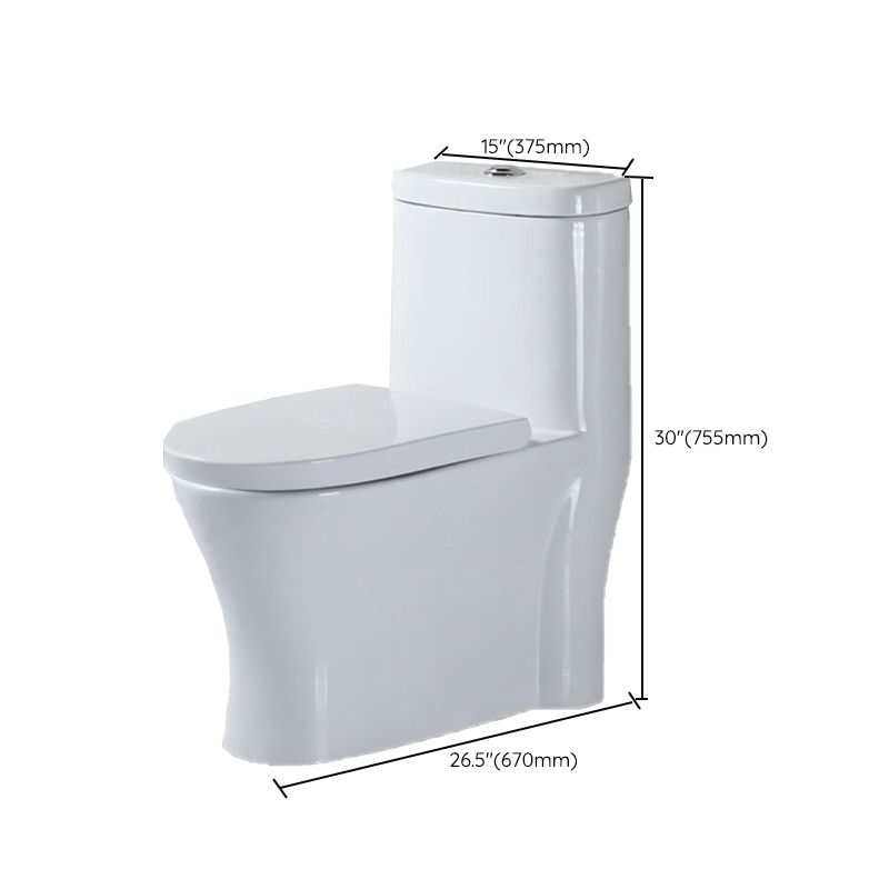 Modern One-Piece Flush Toilet Floor Mount Urine Toilet for Washroom