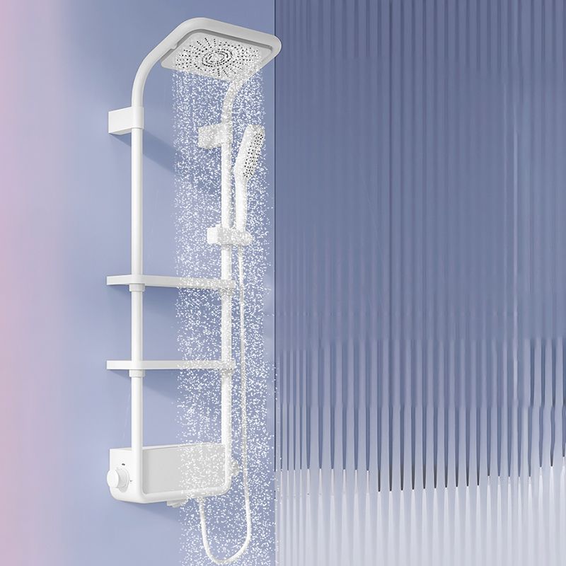 Modern Shower Set Slide Bar Adjustable Shower Head Wall Mounted Shower System