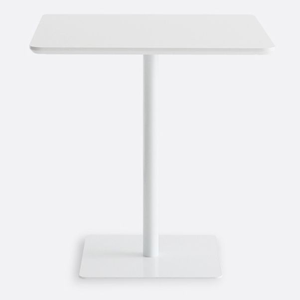 Square Pedestal Dinner Table Industrial Style MDF Dining Table for Indoor