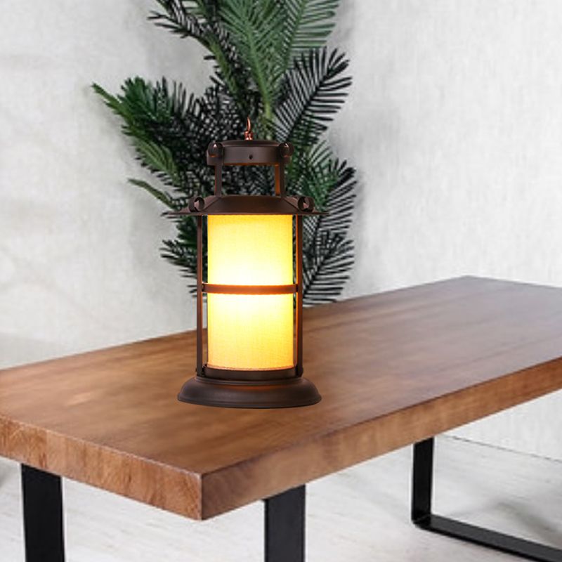 BRASS METAL BRASS Light Kerosène 1 Light Industrial Style Table Lampe For Dining Room