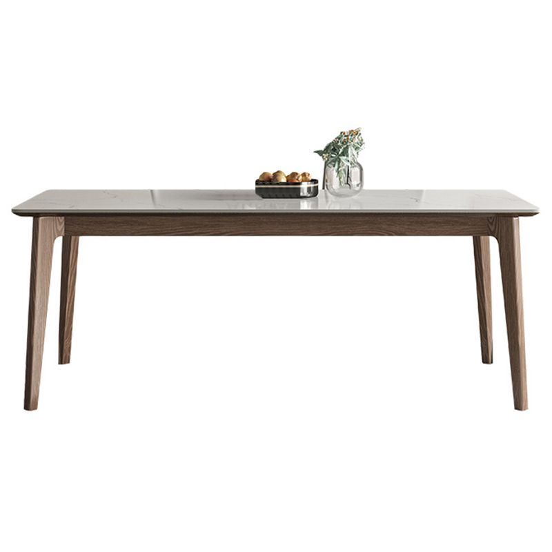 Modern 1/4/5/7 Pieces Dining Table Set Stone Rectangle Furniture in White