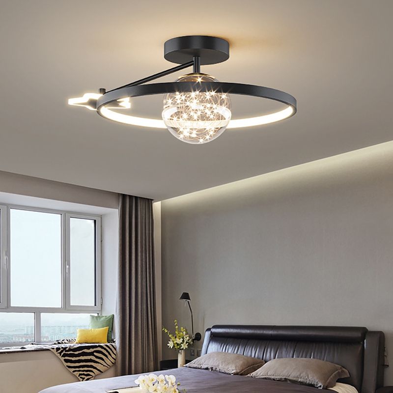 Luz de techo LED de estilo de techo de techo de círculo de metal