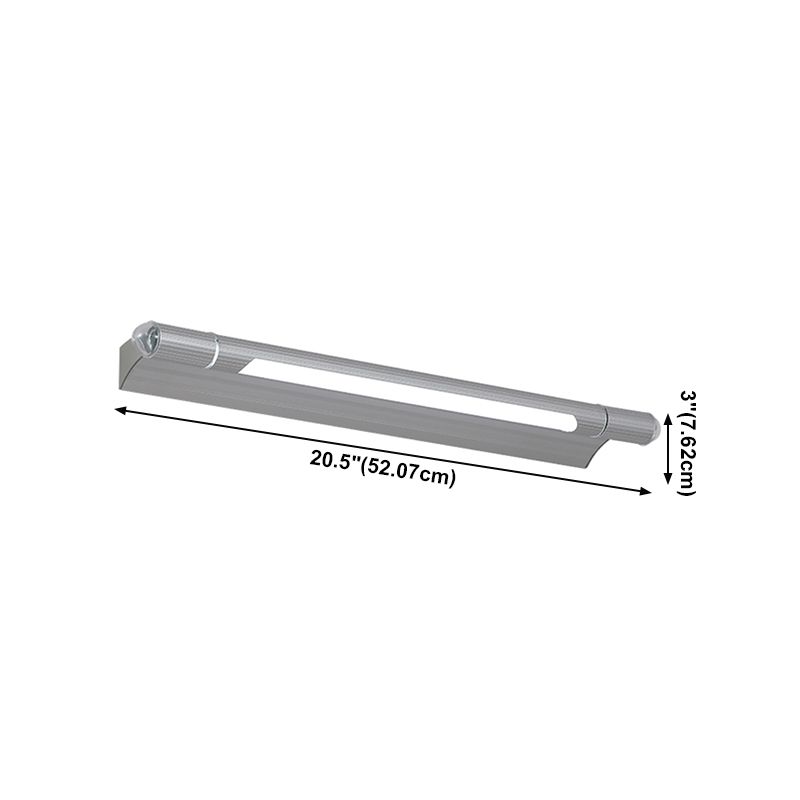 Metal Linear Vanity Lighting Contemporary Style 1 Light Vanity Lighting Ideas