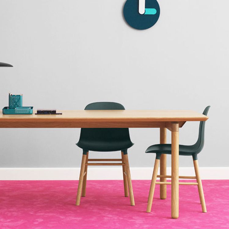 Sillas de estilo moderno, sillas sin brazos con patas de madera para cocina