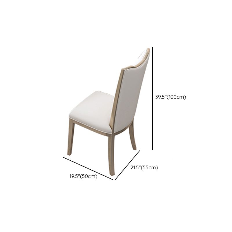 Nordic 1/2/5/7 Pieces Furniture Round Stone Dining Table Set in White