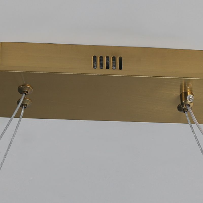 Comedor nórdico de la isla moderna del comedor ovalado LED colgante de luz colgante