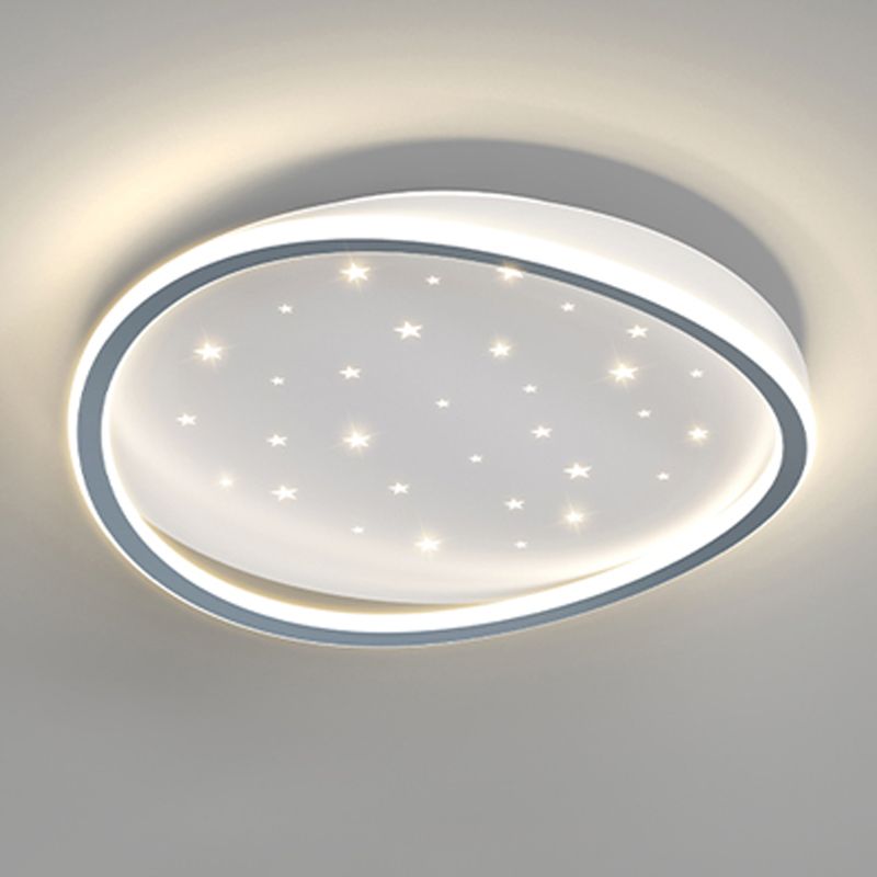 Geometrie Form LED Deckenleuchte Moderne Aluminium 1 Light Flush Mount für Halle