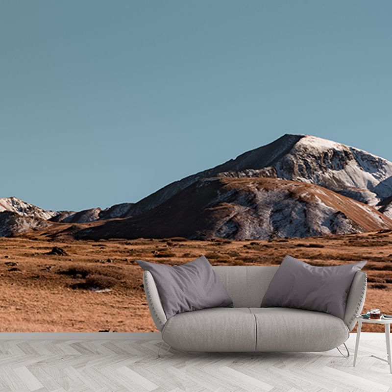 Modern Photography Mural Wallpaper Mountain Range Living Room Wall Mural