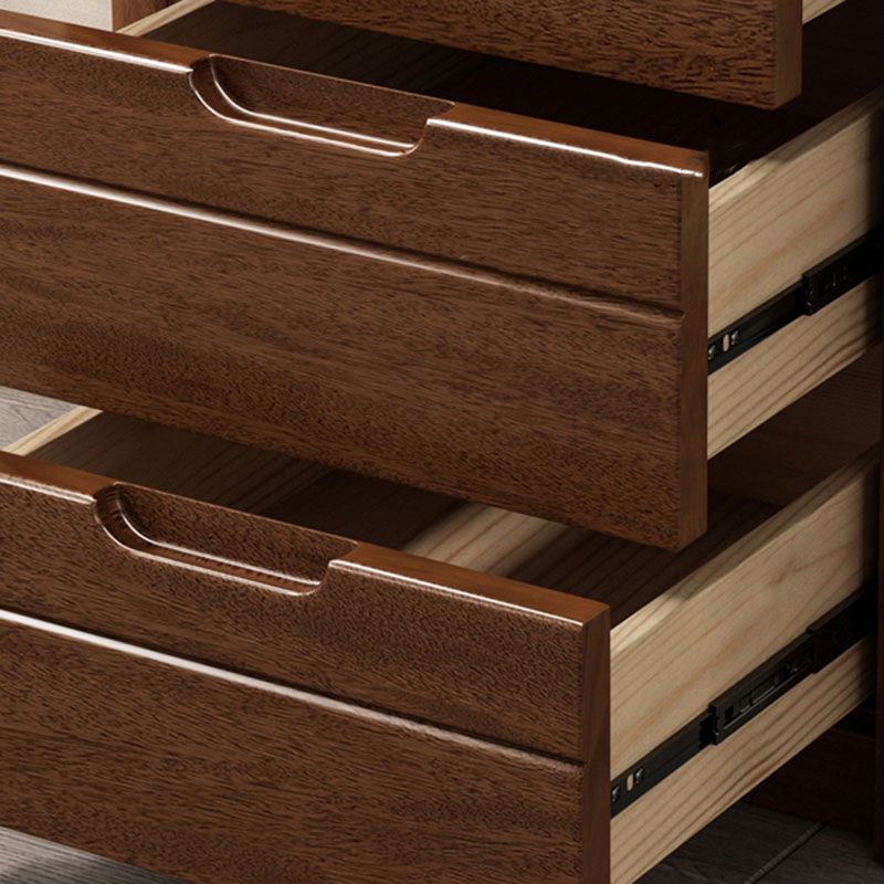 15.6 Inch Width Storage Chest Modern Solid Wood Dresser with 3/4/5 Drawers