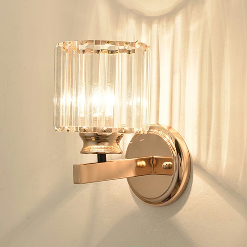 Crystal Wall Lights Modern Style 1 Light Wall Sconce for Bedroom