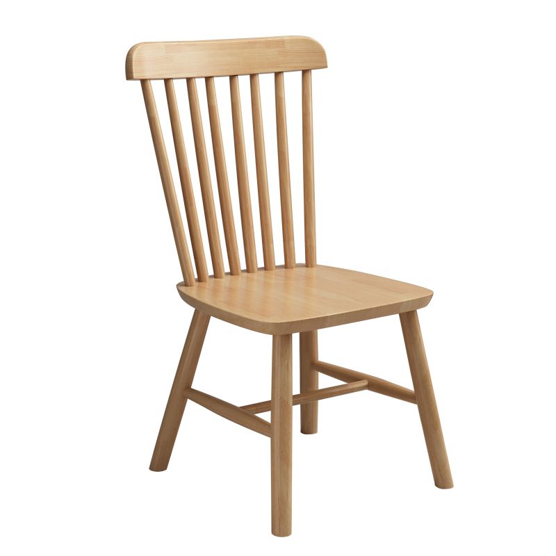 Wood Industrial Patio Side Chair Windsor Back Side Chair for Home