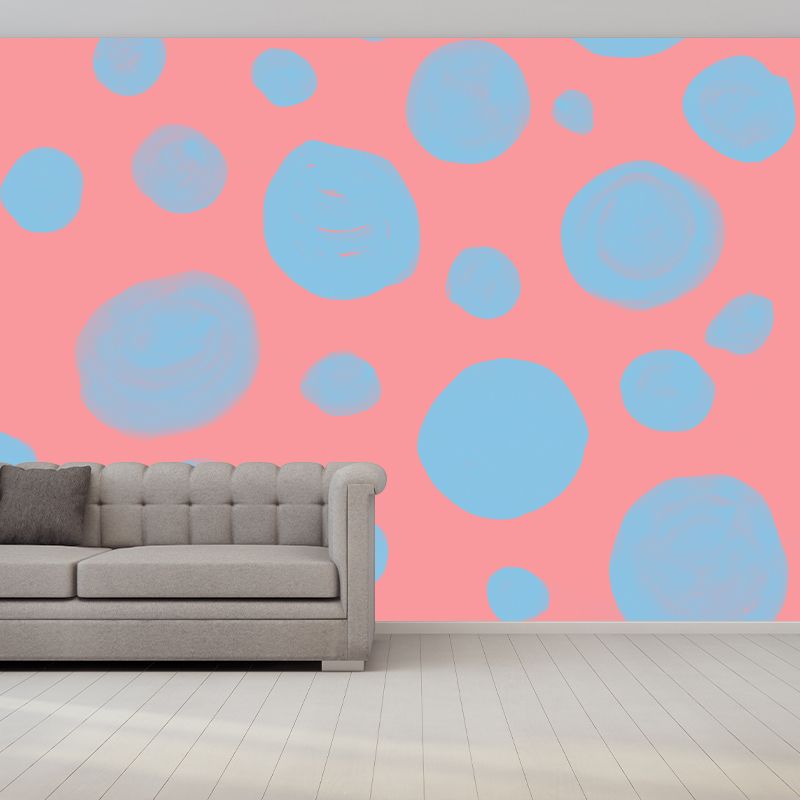Geometry Stain Resistant Mural Illustration Washable Wallpaper Sitting Room Wall Mural