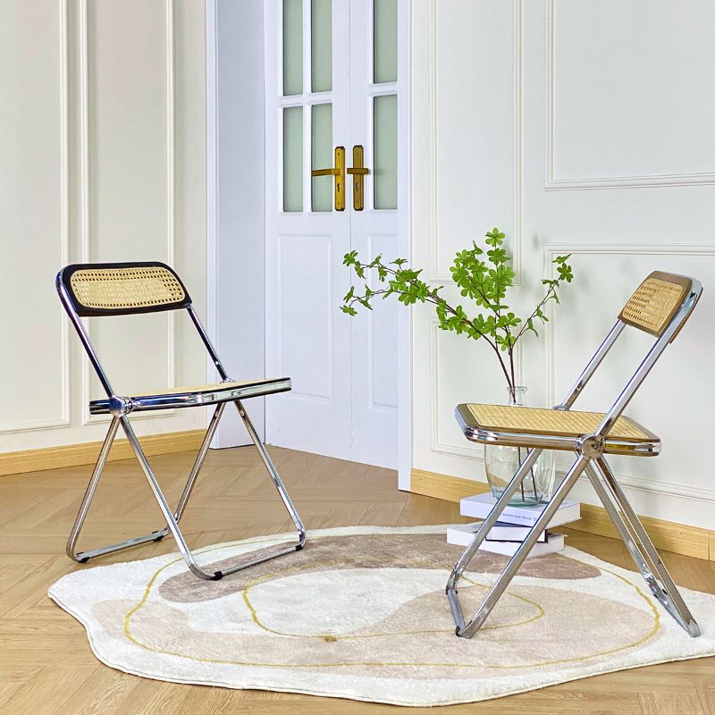 Industrial Side Chair Metal Folding Indoor Dining Chair for Home