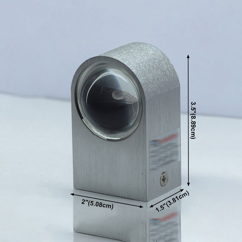 Metall Geometrische Wandleuchten Moderne Stil 2 Leuchten Wandmontierte Lampen in Silber