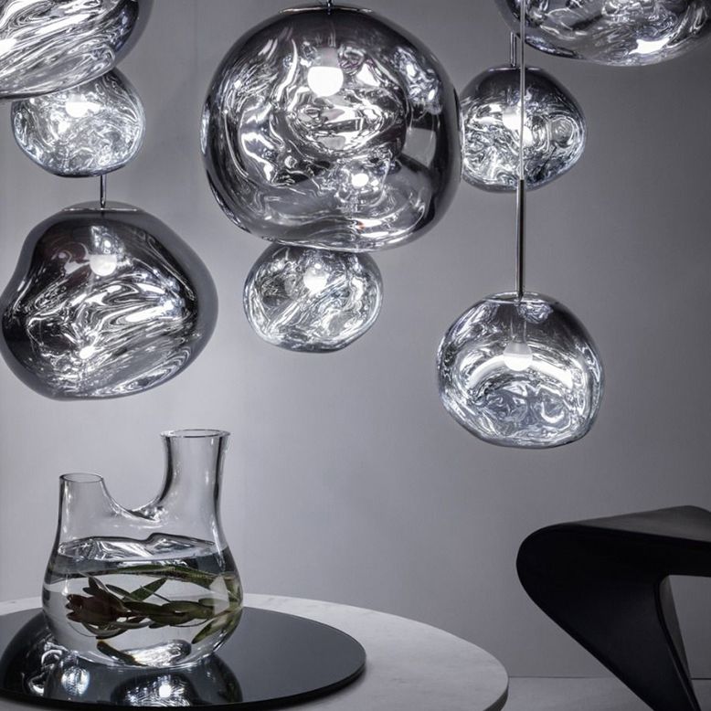 1-Ligth mondgeblazen glazen hanglampverlichtingsarmaturen Minimalisme plafondhanger voor slaapkamer