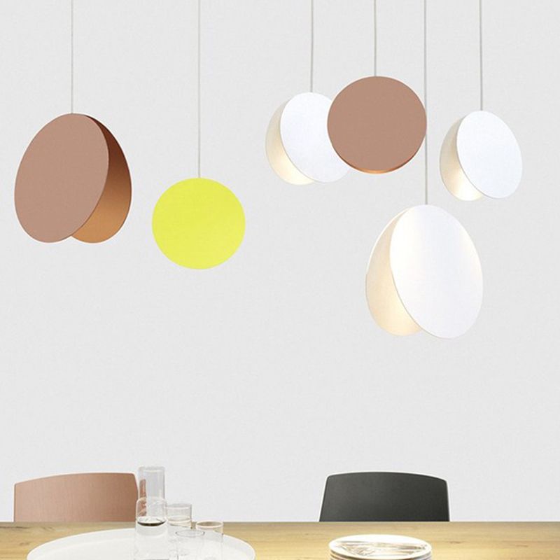 Folded Dinning Room Hanging Light Fixture Metal Contemporary Pendant Lighting Fixture