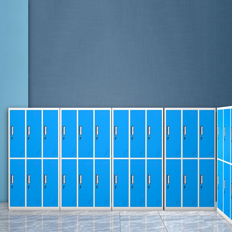 Metal Non-Hanging Armoire with Hinged Doors Modern Storage Cabinet for Bathroom