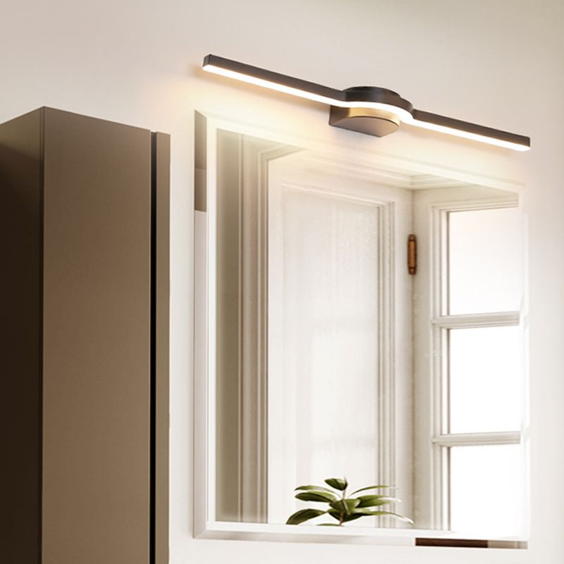Metal Thin Vanity Wall Sconce Modern Style 1 Light Vanity Lighting Fixtures