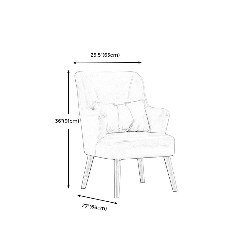 Linen Chair 25.5" L x 26.7"W x 35.8"H Arms Included Chair for Living Room