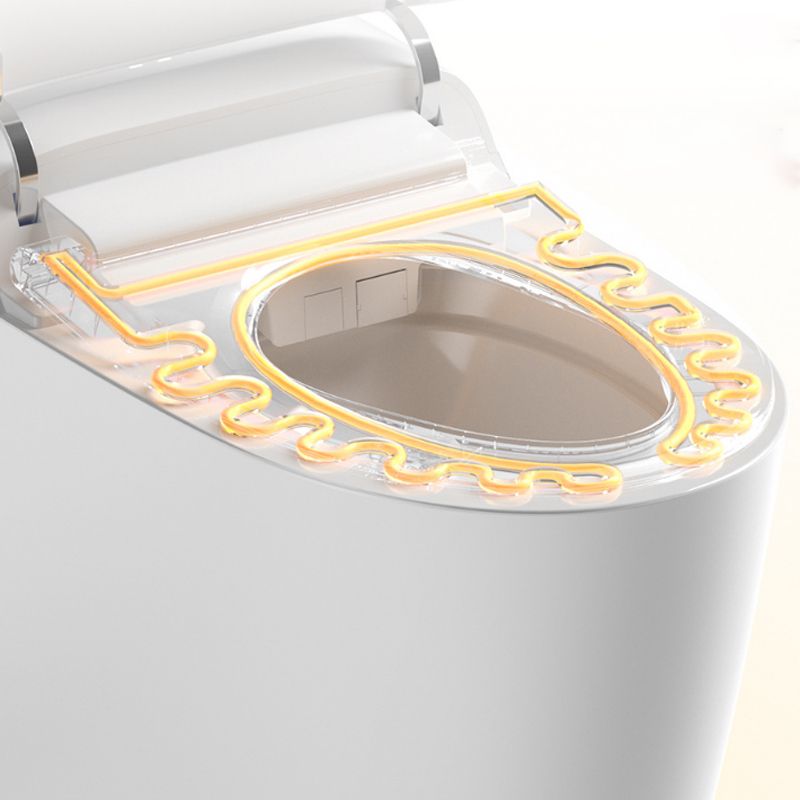 Elongated All-In-One Toilet Bowl Siphon Jet Contemporary Toilet