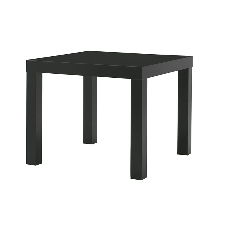 Contemporary Square Side End Table Wood 4 Legs End Slide Table