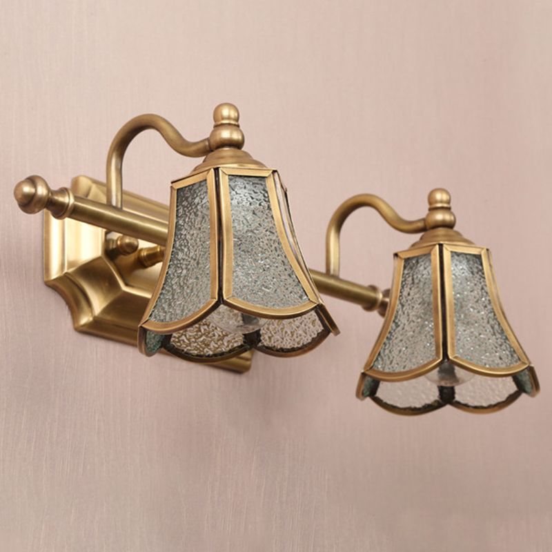 Postmodern Simplicity Bell Vanity Sconce Lights Water Glass Wall Mount Light Fixture for Bathroom