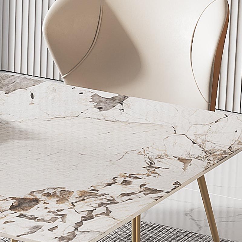 Designer Style Sintered Stone Top Dining Table Set Rectangular 1/4/5/7 Pieces Dining Set