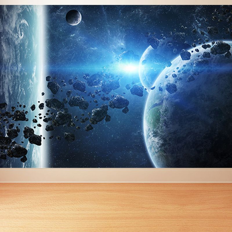 Planet View Mural Decal Modern Decorative Living Room Wall Covering, Personalise