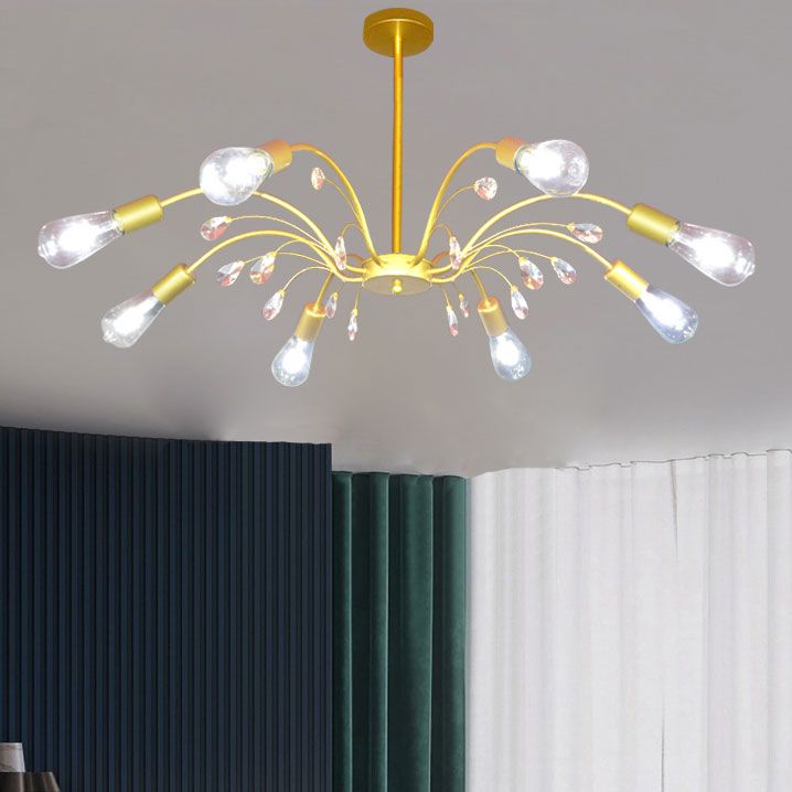 Radial Shade Chandelier Lights Contemporary Metal Chandelier Lighting