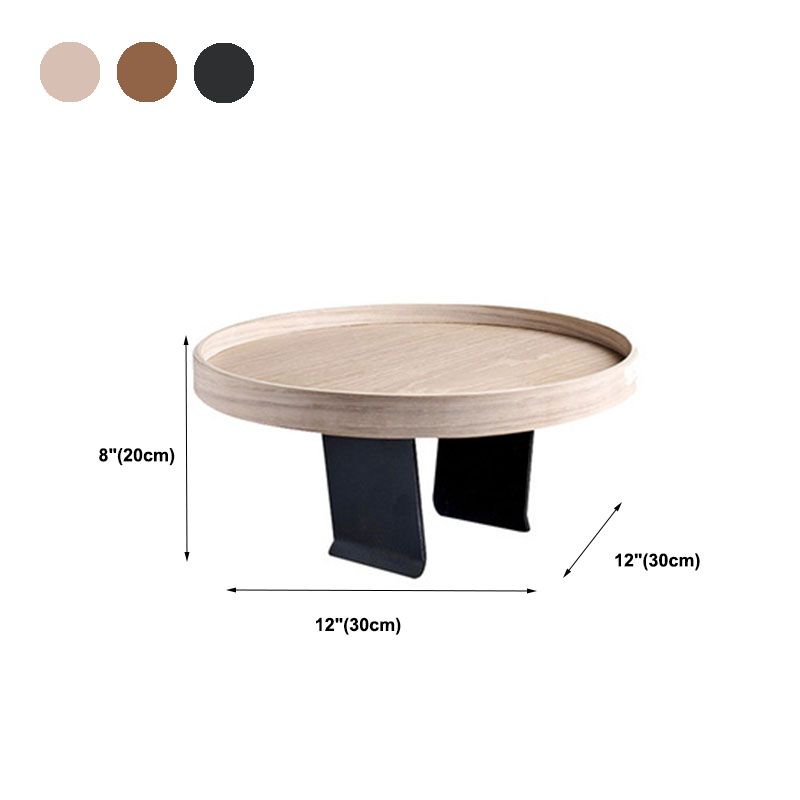 11.8 inch Wide Scandinavian Sofa Side Accent Table Round Side End Table