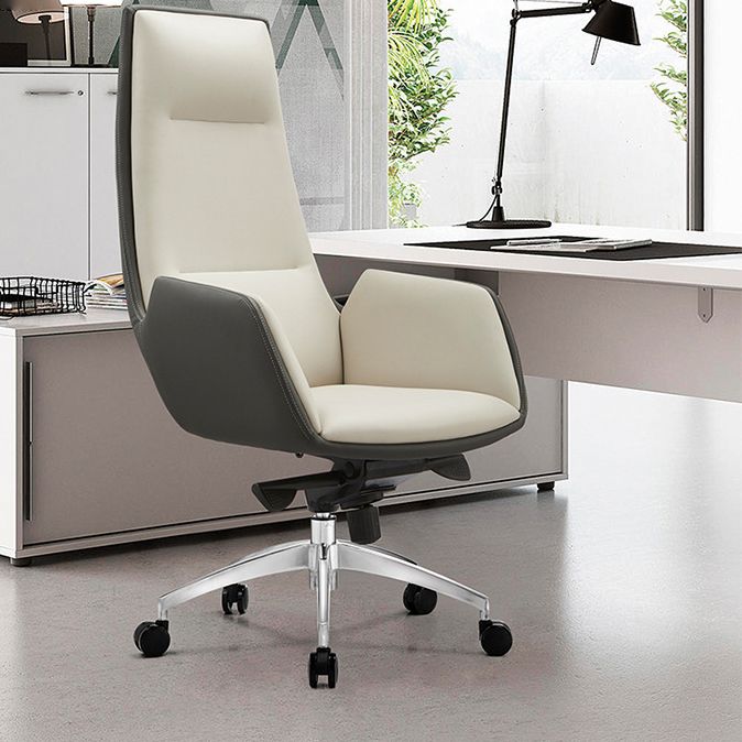 Executive Ergonomic Computer Chair Metal Base Contemporary Office Chair