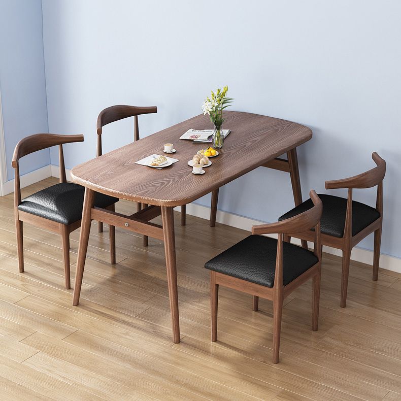 Contemporary Style Dining Room Sets with Wooden Dining Table and Chairs