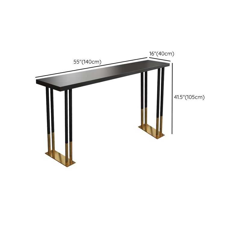 Glam Rectangle Bar Table Set 1/2/3/5 Pieces Solid Wood Pub Set for Indoor