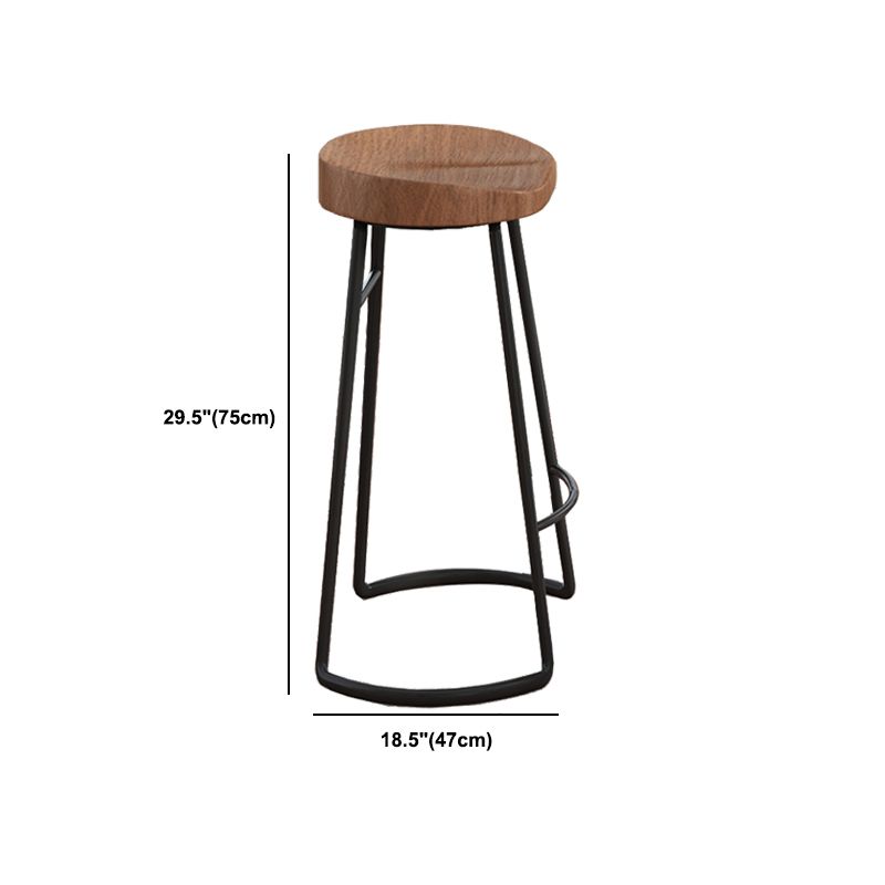 Industrial Counter Height Set 1/2/3 Pcs Solid Wood Bar Table and Stools