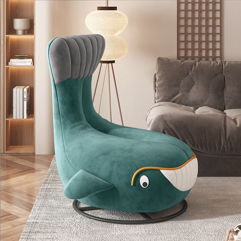 Contemporary Upholstered Armless with Black Legs Parsons Chair