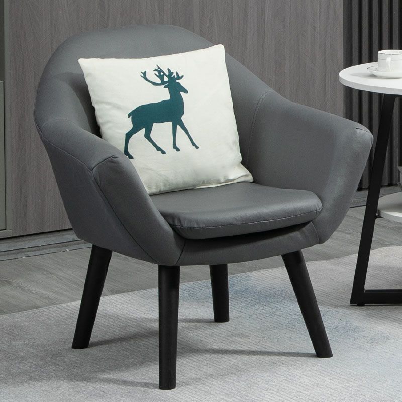 Contemporary Living Room Armchair Arms Included Sloped Arms Armchair