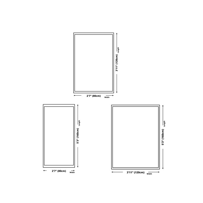 Light Green Modern Rug Blending Color Piece Rug Non-Slip Backing Rug for Living Room