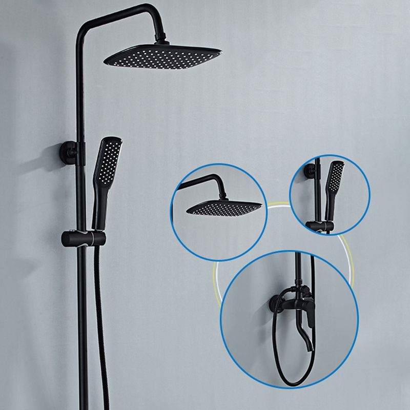 Modern Adjustable Swivel Shower Metal Shower Head Shower Faucet on Wall