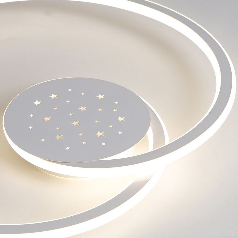 Line Shape LED-plafondlamp Modern ijzer 2-lichts inbouw voor slaapkamer