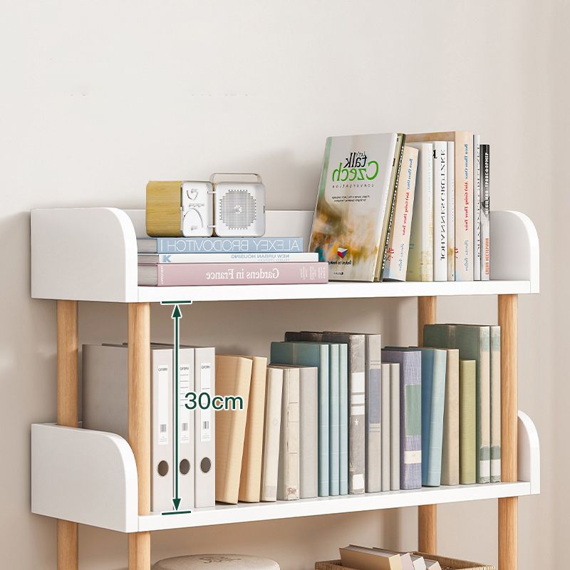 Open Back Standard Bookshelf Engineered Wood Bookcase for Study Room