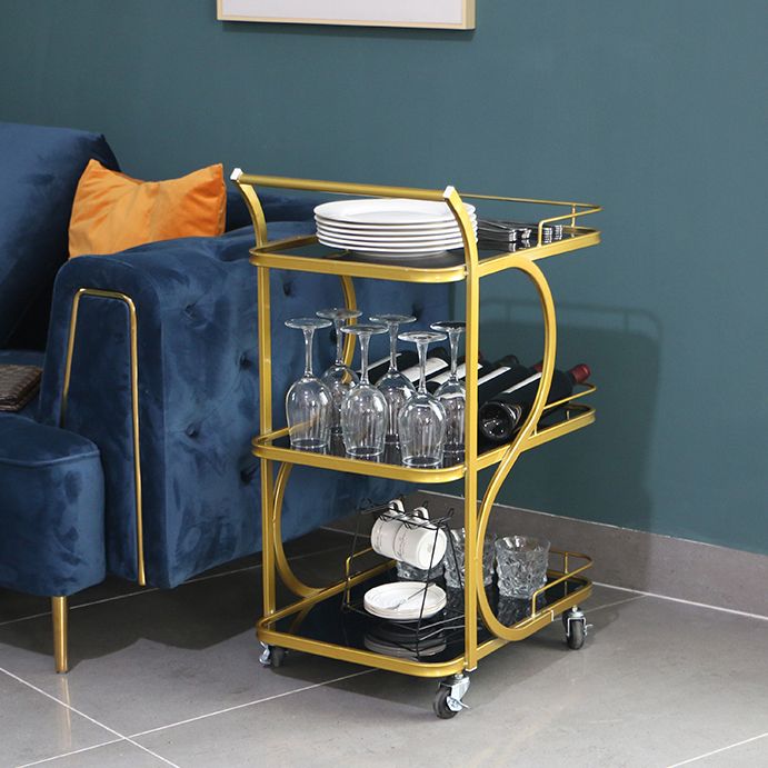 33.07" High Contemporary Rectangle Prep Table Rolling Metal Prep Table for Kitchen