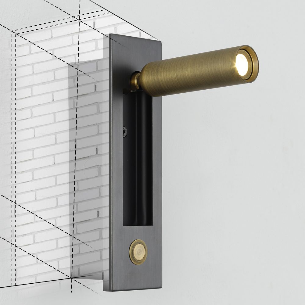 1 Light Unique Wall Sconce Modern Style Metal Wall Lighting for Reading