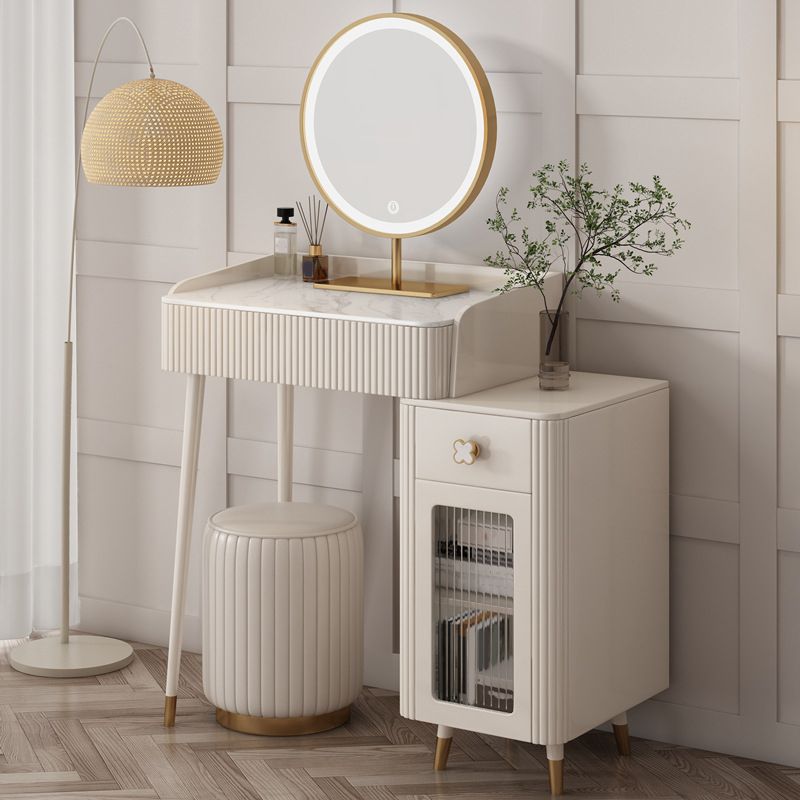 Luxurious Vanity Bedroom Make-up Vanity 3-Piece Set with 2 Drawers