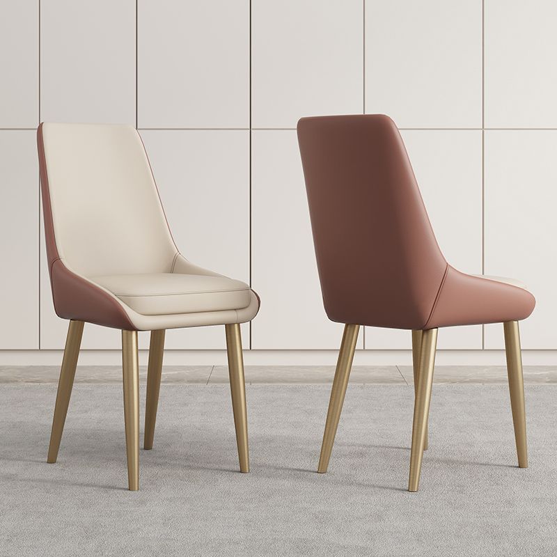 Glam Sintered Stone Dining Room Set Standard Height with Gold Base Dining Set