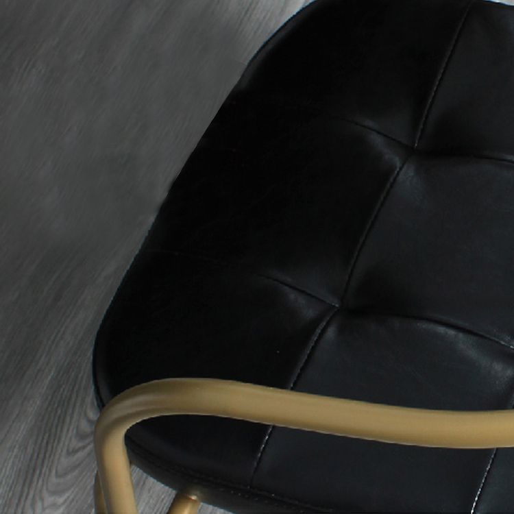 Industrial Style Upholstered Armless Dining Chairs Open Back Dining Side Chairs for Kitchen