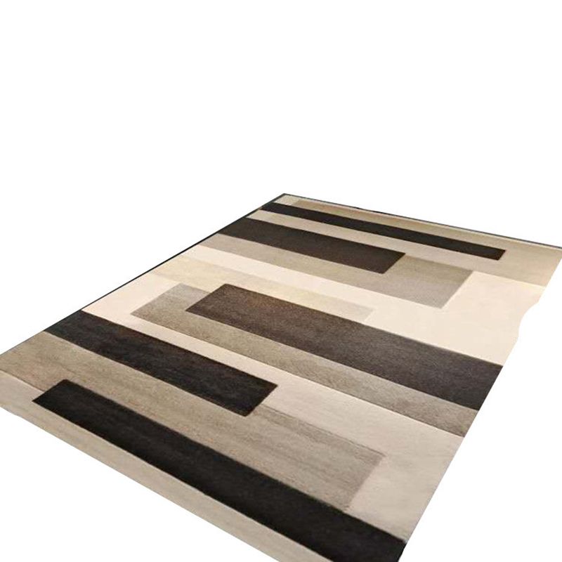 Nordic Living Room Rug Multicolored Geometric Printed Indoor Rug Anti-Slip Backing Pet Friendly Area Carpet