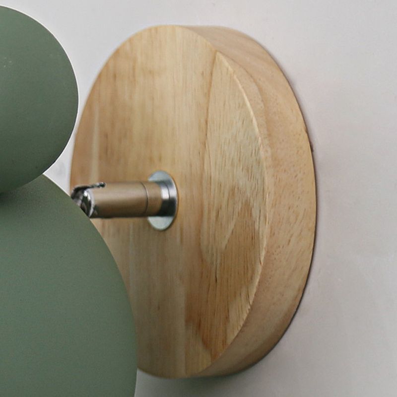 Round Wall Sconce Lighting Contemporary Metal 1 Head Wall Mounted Light Fixture