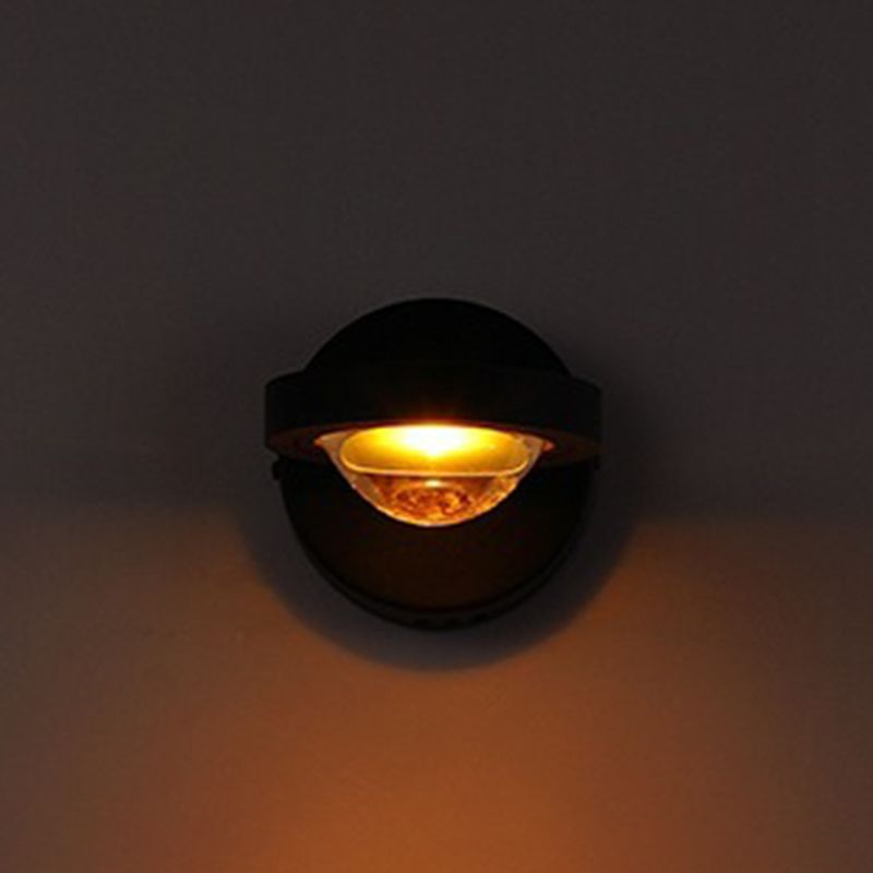 Lámpara de pared de pared de led redondo de estilo moderno lámpara de montaje de pared de metal