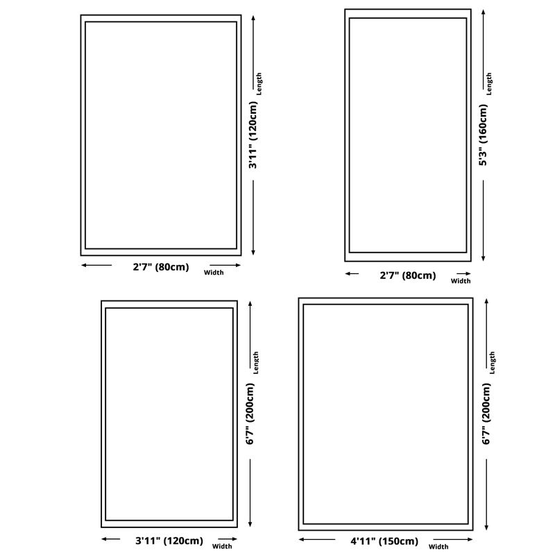 Blue Contemporary Rug Polyester Medallion Indoor Carpet Non-Split Area Rug for Living Room