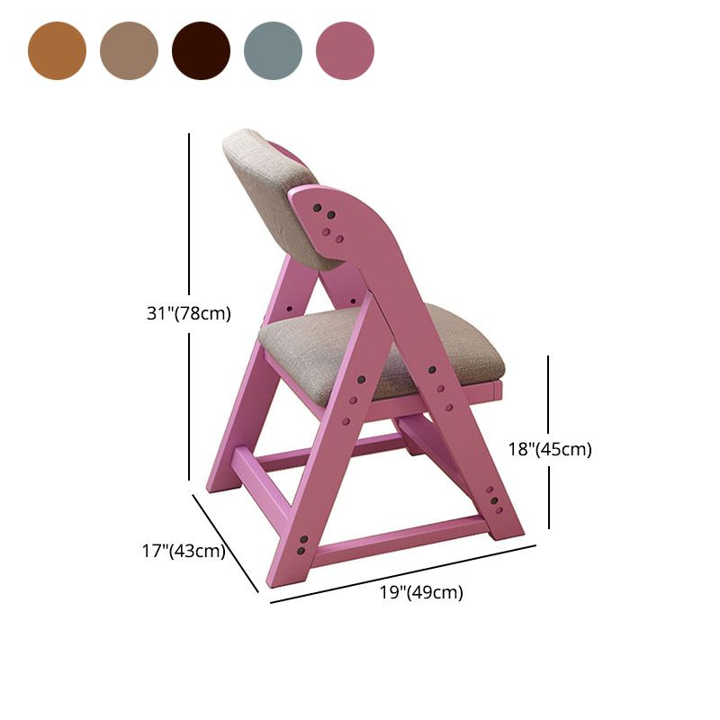 Contemporary Style Chair Dining Armless Side Chairs with Wooden Legs